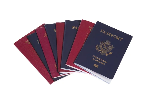 Eight passports — Stock Photo, Image