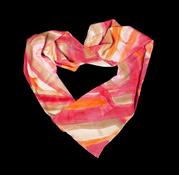 Creation from silk scarf — Stock Photo, Image