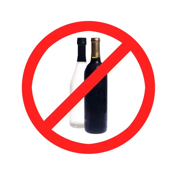 No alcohol sign — Stock Photo, Image