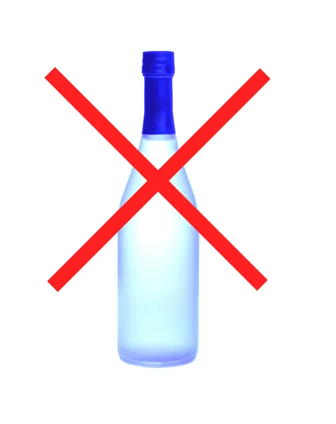 Não há sinal de álcool — Fotografia de Stock