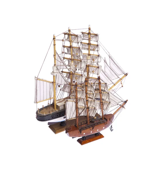 Фигура двух кораблей — стоковое фото