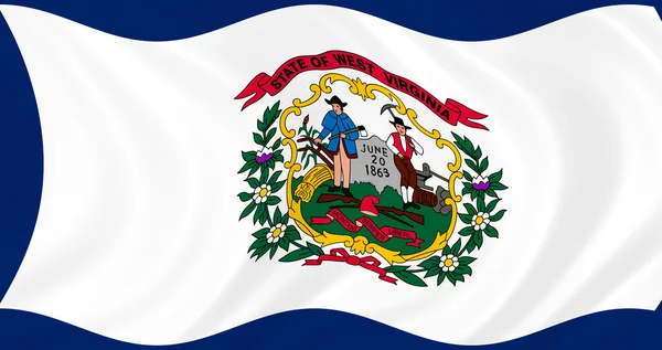 stock image West Virginia state flag