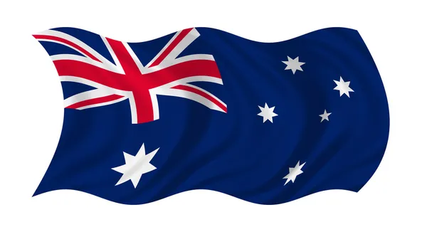Australiens flagga Stockbild