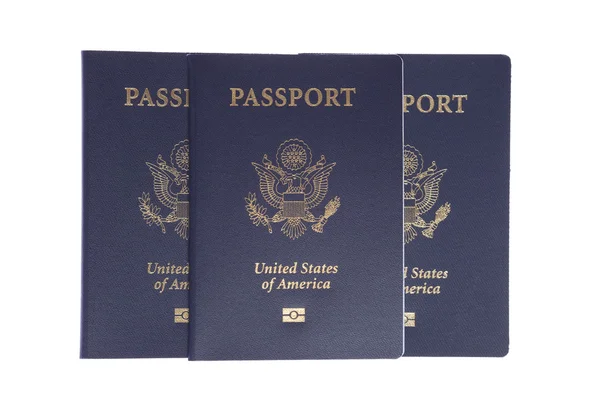 Pasaportes estadounidenses Fotos de stock libres de derechos