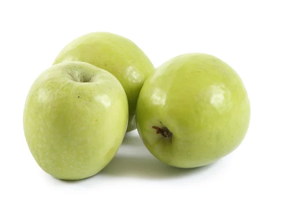 Three green apple — Stock Photo, Image