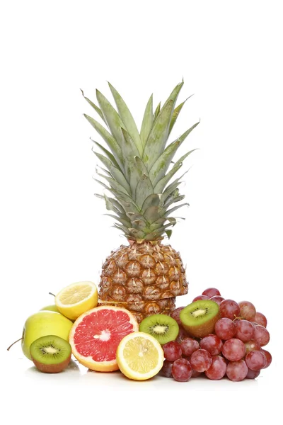 Groep van kleur fruit — Stockfoto