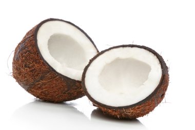 Coconut on a white background clipart