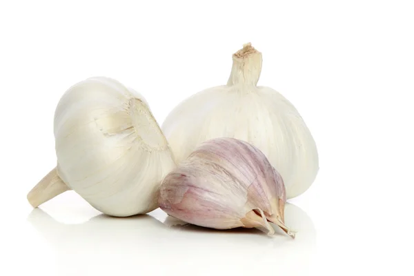 Garlic on a white background — Stock Photo, Image