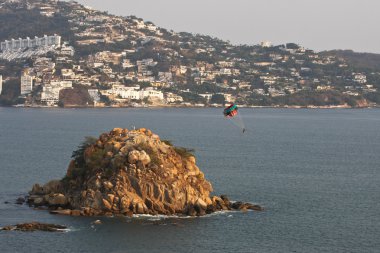 Acapulco coastline in mexico clipart