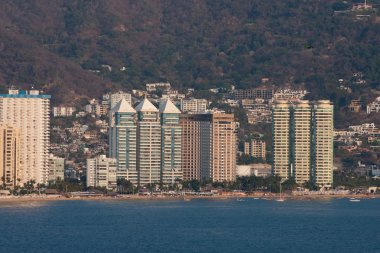 Meksika Acapulco kıyı şeridi