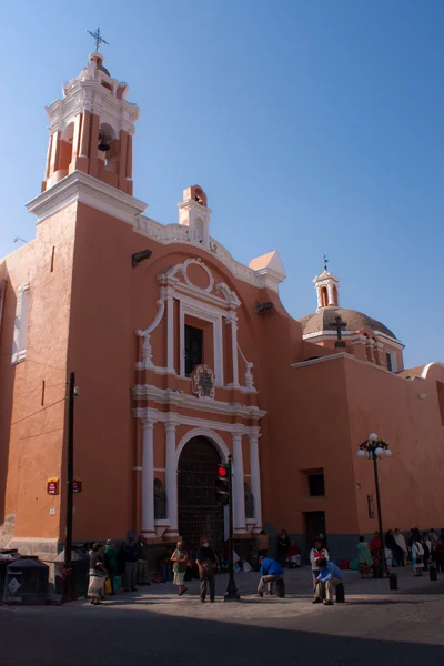 Puebla oude stadskerk — Stockfoto
