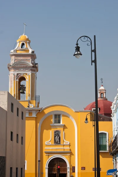Iglesia del casco antiguo de Puebla —  Fotos de Stock