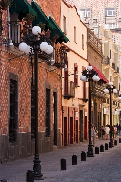Puebla calles del casco antiguo —  Fotos de Stock
