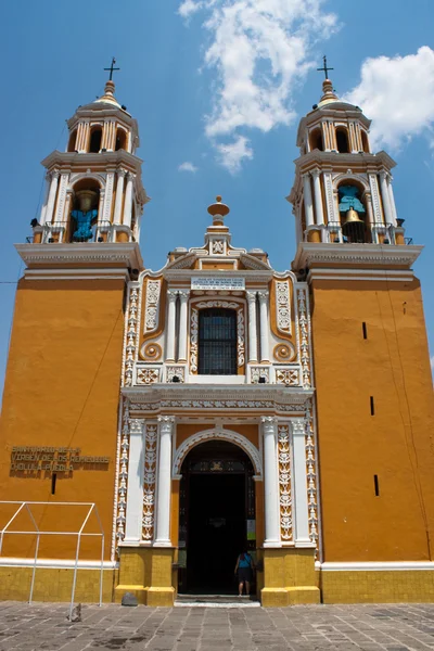 Meksika'da küçük bir kasaba kilise — Stok fotoğraf