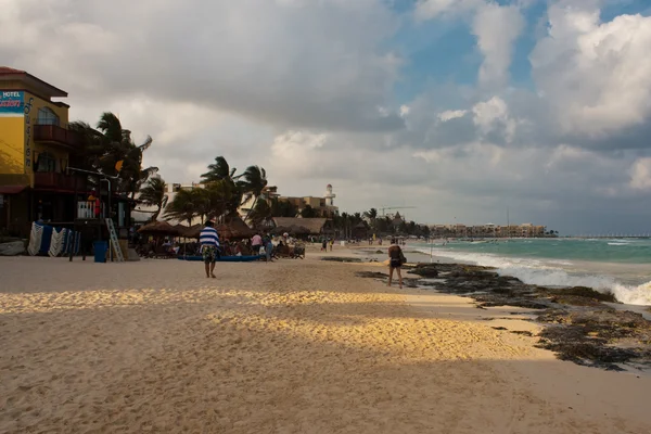 Pláž Playa del carmen — Stock fotografie