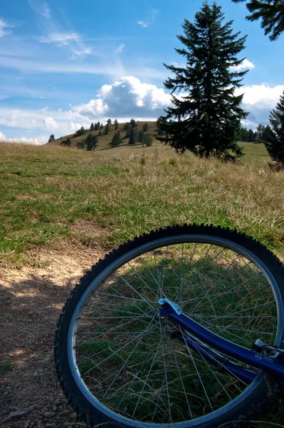 Dağ bisikleti dağ Lehçe — Stok fotoğraf