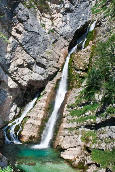 Waterfall in Sloveni — Stock Photo, Image