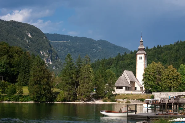 Lago Bled Julián Alpes en Eslovenia — Foto de Stock