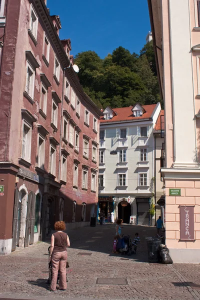 Ljubljanas gamla stan — Stockfoto