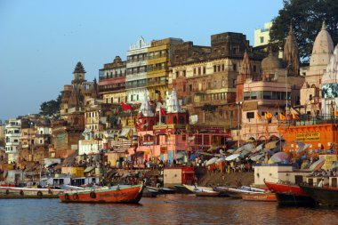 Varanasi Ganges River clipart