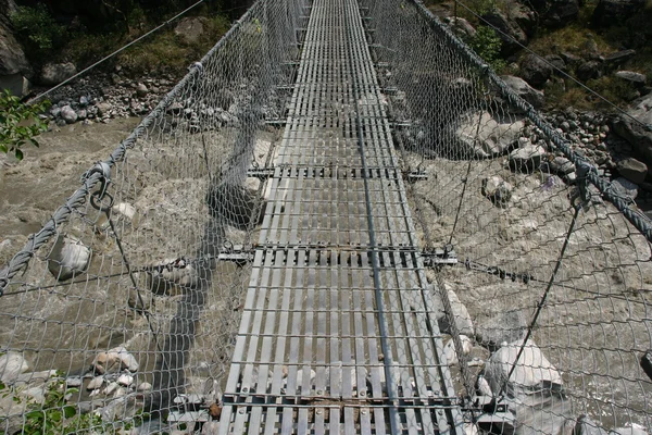Puente en Nepal — Foto de Stock
