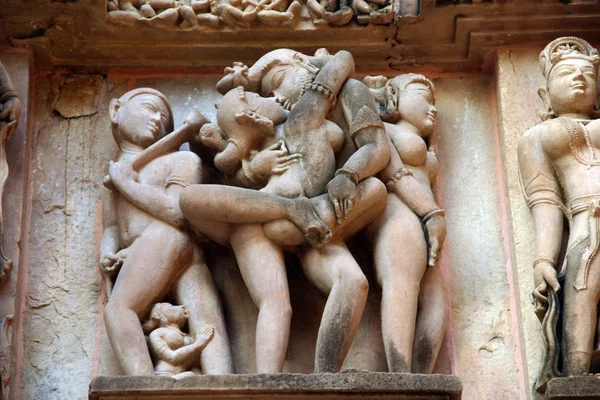 Khajuraho chrámy — Stock fotografie