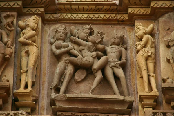 Khajuraho chrámy — Stock fotografie