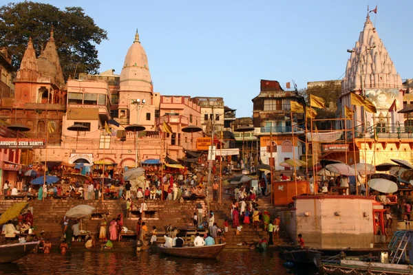 Rivière Varanasi Ganges — Photo