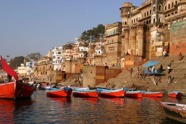 Varanasi Gangesz folyó — Stock Fotó