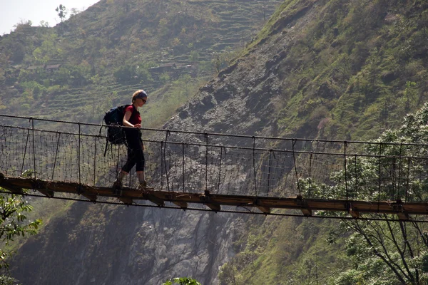 Trekking nepal — Zdjęcie stockowe