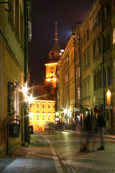 Βαρσοβία τή νύχτα — Φωτογραφία Αρχείου