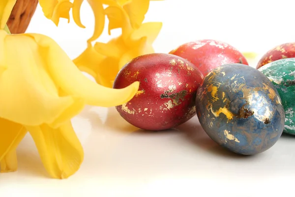 Blomster og egg – stockfoto