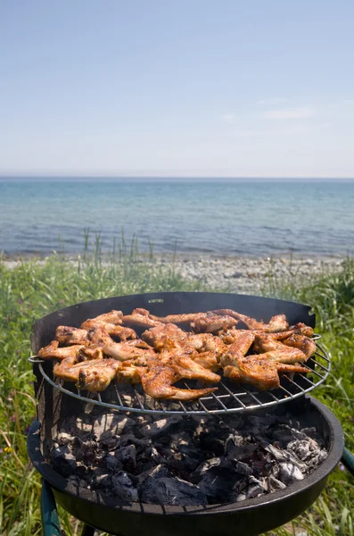 Barbecue & sea — Stock Photo, Image