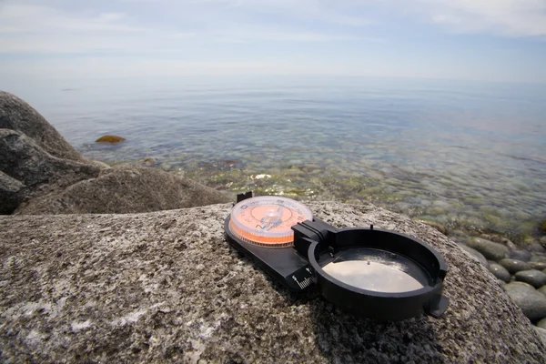 stock image Compass & sea