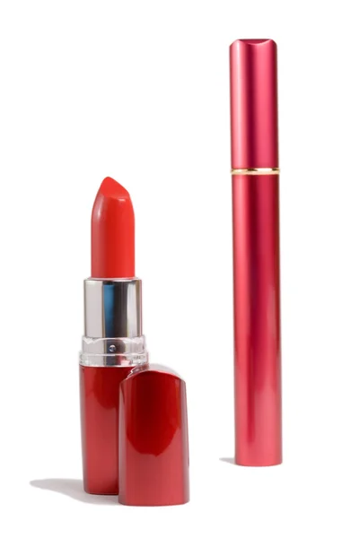 Mascara & lipstick — Stock Photo, Image