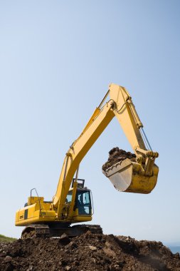 Excavator clipart