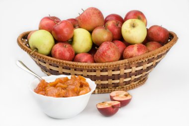 Apple and preserves clipart