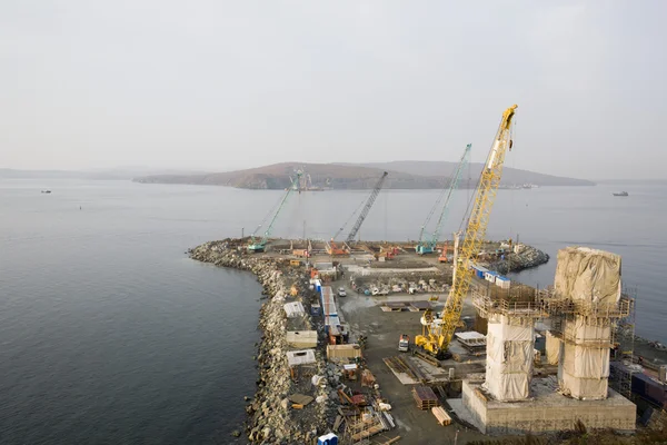 Vladivostok. yeni köprü — Stok fotoğraf