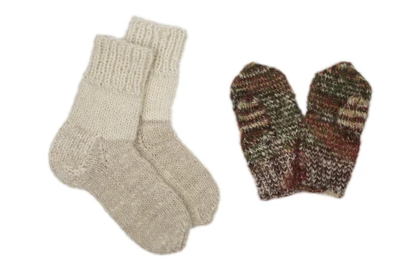 Socks and mittens — Stock Photo, Image