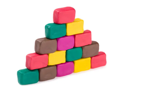Plasticine piramide — Stockfoto