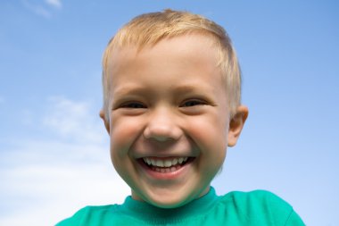 Laughing boy clipart