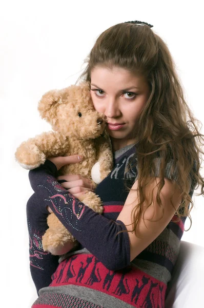 stock image The girl with a toy