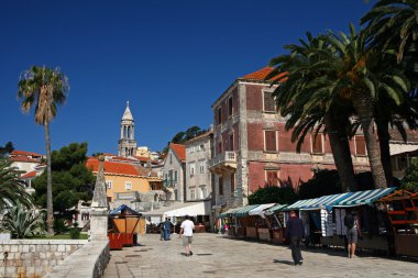 Hvar streets clipart