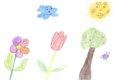 Child's drawing clipart