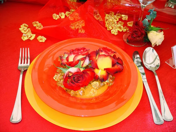 Wedding dinner-ros — Stock Photo, Image