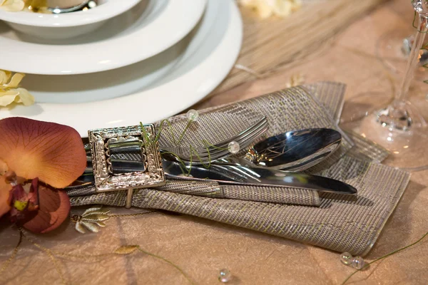 Luxurious wedding dinner — Stock Photo, Image