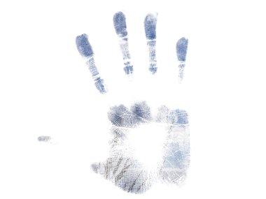 Blue Summer handprint clipart