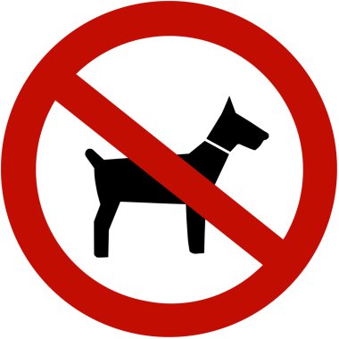 No dogs allowed clipart