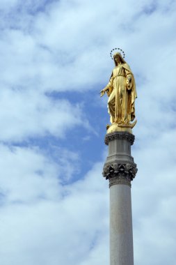 Virgin Mary statue clipart