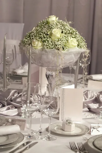 Wedding dinner detail — Stock Photo, Image